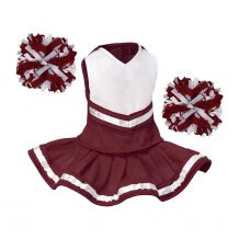 Bearwear Cheerleader Outfit - Maroon with White